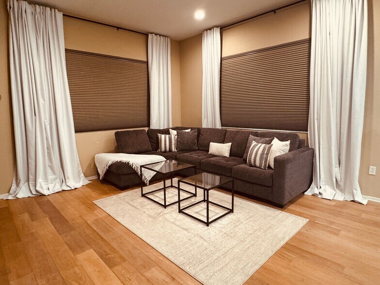 Window treatments for light control and added privacy - 13019 Park Pl