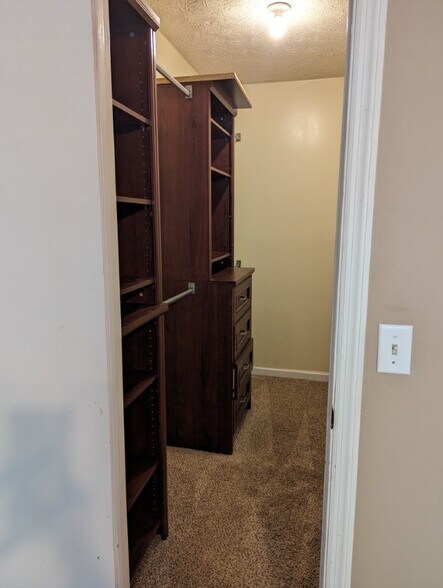 Walk-in closet with organizer in primary bedroom - 110 W White Hawthorne Dr