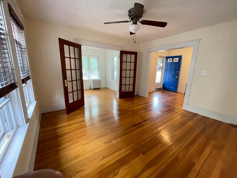 Newly painted living room - cream color - 92 Harnden Ave