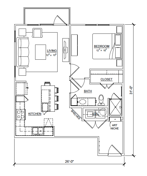 Floorplan - Magnolia at Inwood Village II