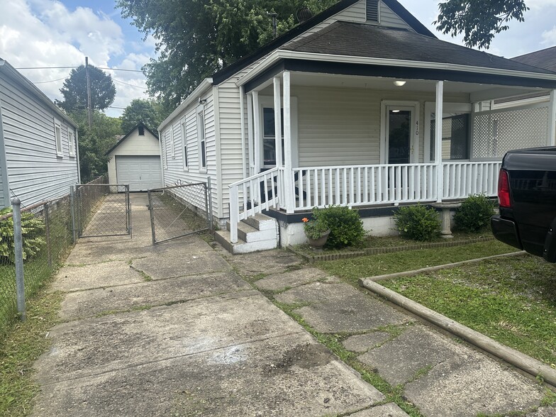 Front Entrance - Garage and Few parking spots off street. Fenced backyard - 410 Abney St