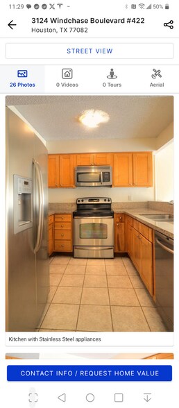 Nicely renovated kitchen. - 3124 Windchase Blvd