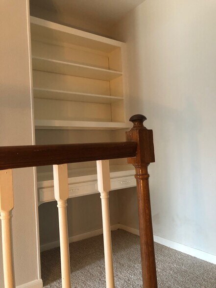 Custom Built-In Desk at top of Stairs. - 10019 Golden Sunshine Dr