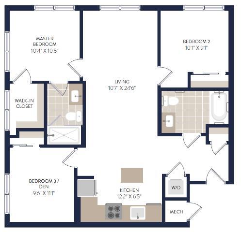 Floorplan - Rise Temple at Temple Courts