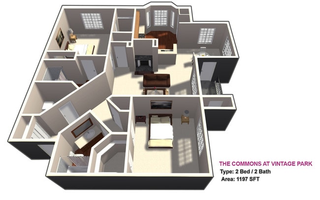 2 BED / 2 BATH - The Commons at Vintage Park