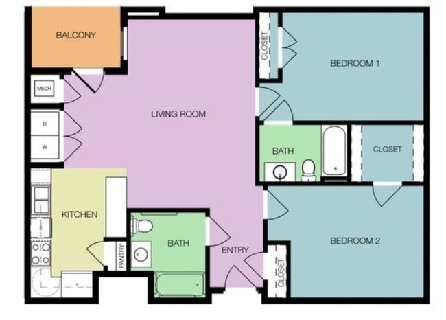 2BD2BA 1032 - Terrace at the Masonry