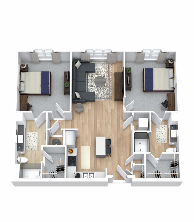 Final-The Carlton House-3D Floorplan-B2 - The Carlton House