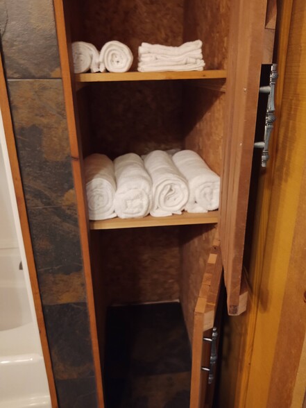 Bathroom storage - 297 Knoll Dr