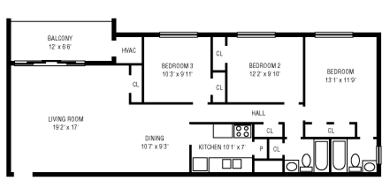 3BR/2BA - Fountain Club