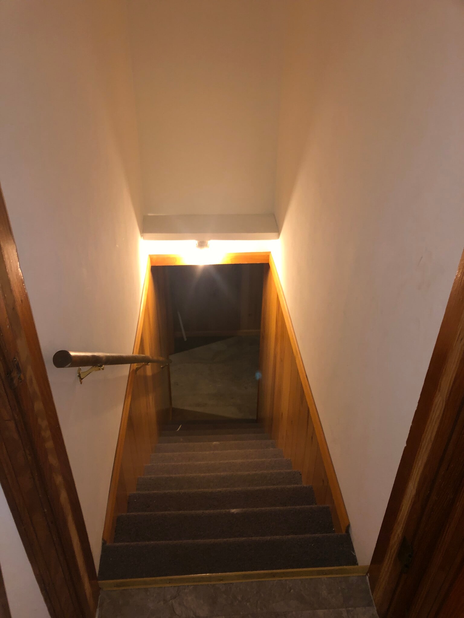 Stairs down to basement from Kitchen - 2792 Colonial Ave SW