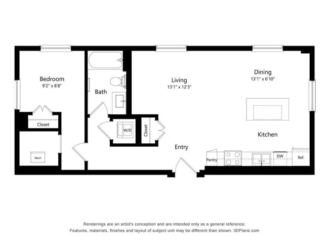 Floorplan - Upper Post Flats