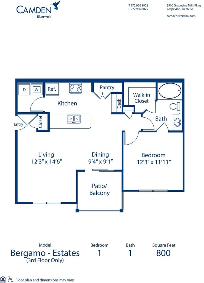 Floorplan - Camden Riverwalk