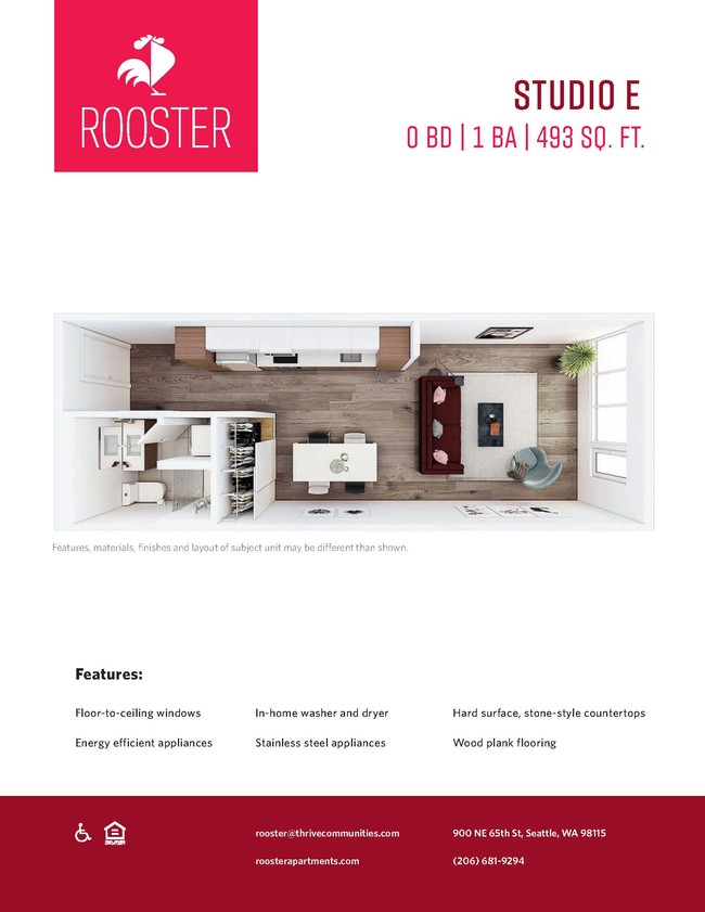 Floorplan - Rooster Apartments