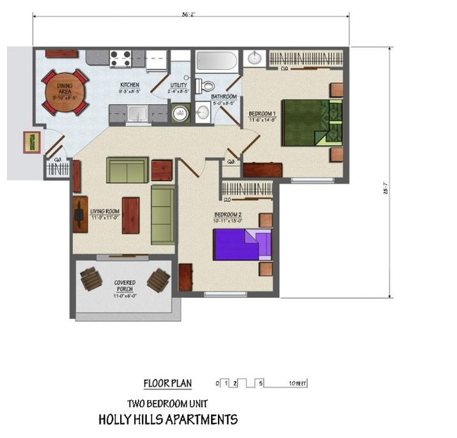 Floorplan - Holly Hills Apartments