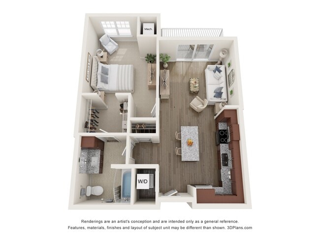 Floorplan - The Fern 55+ Apartments