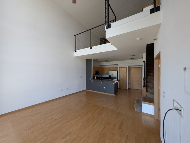 View of the lofted area from the living room - 2121 S Kinnickinnic Ave