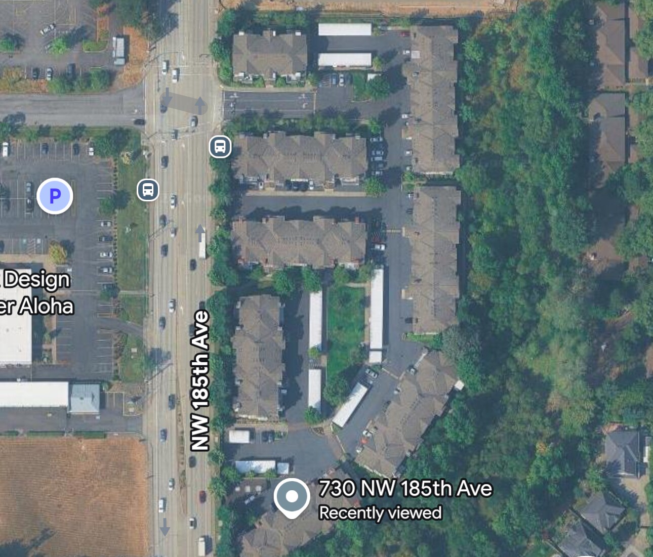 Aerial view - 730 NW 185th Ave