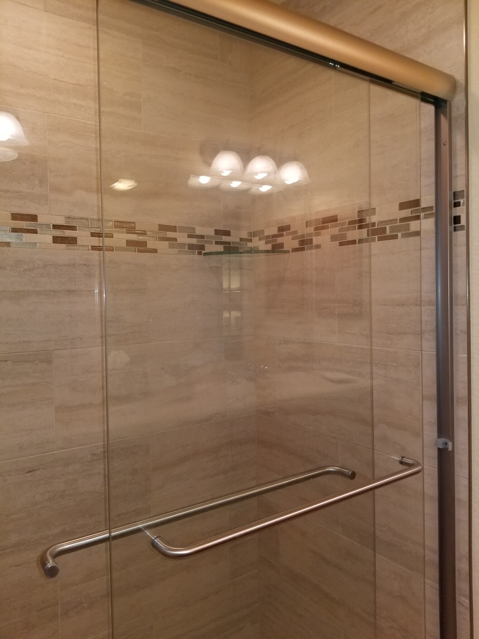 master bath shower - 800 San Lino Cir