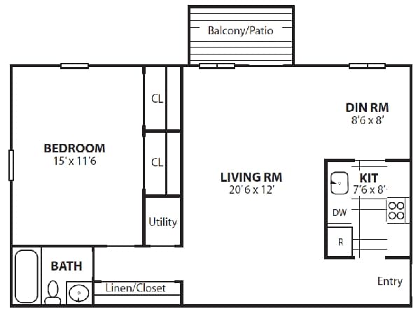 1BR/1BA - Beechwood Gardens