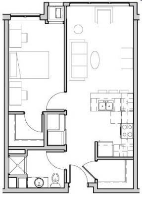 1BR/1BA - Yugo Minneapolis 412 Lofts