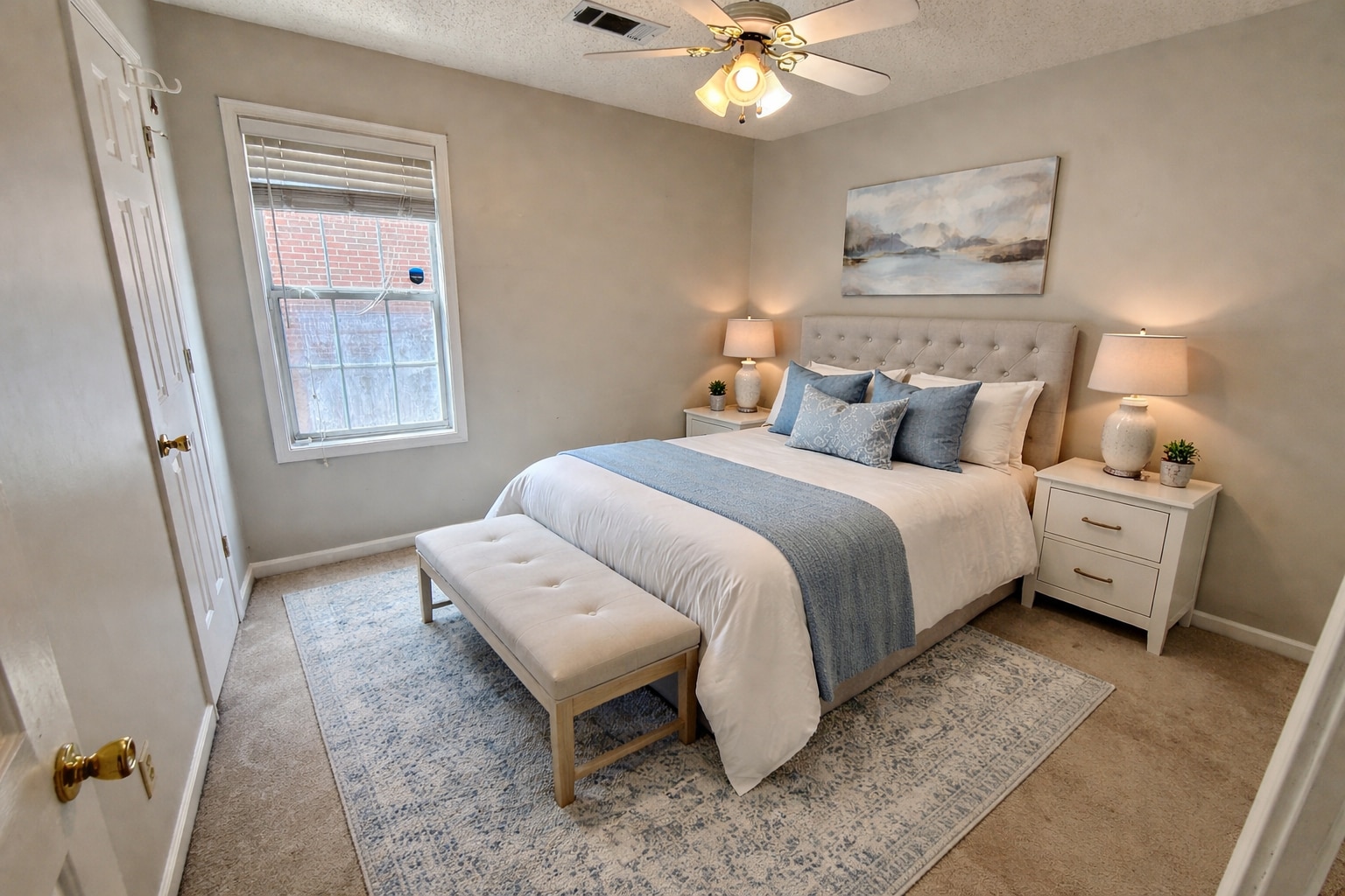 Virtually Staged Bedroom 2 - 1506 Remington Dr