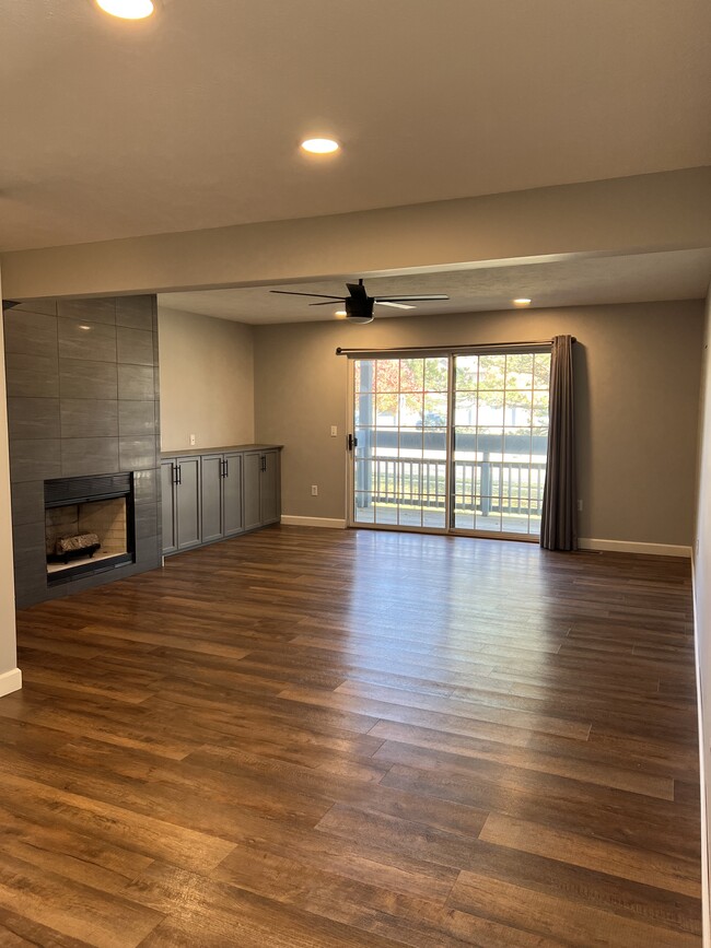 Living room with build in cabinetry - 2401 Windward Blvd