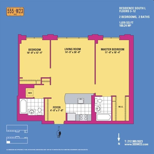 Floorplan - 555 West 23rd Street