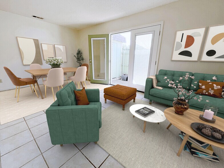 Open living and dining area - 2802 Westhill Dr