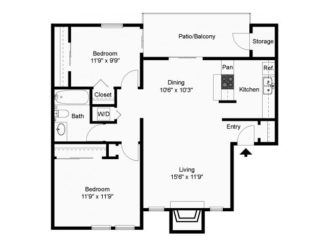 Floorplan - Bent Oaks Apartments