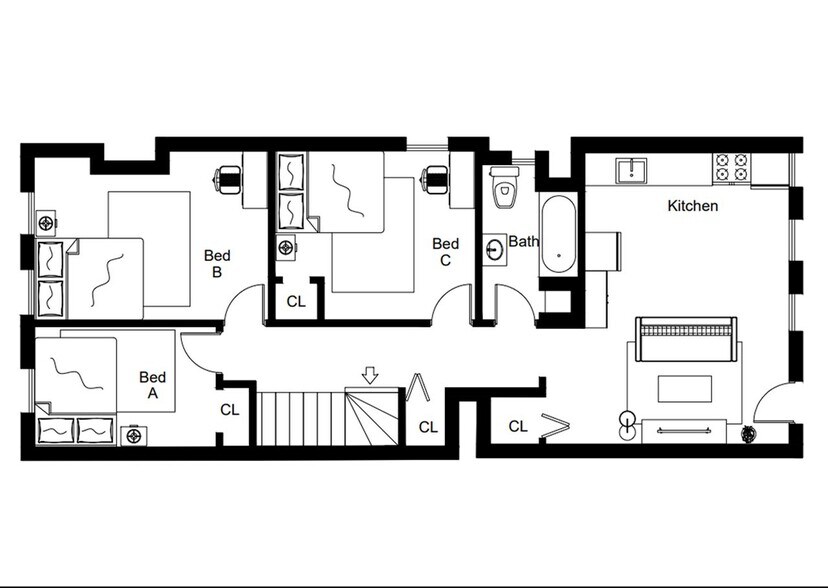 Building Photo - Private bedroom in 3 bed/1 bath Home