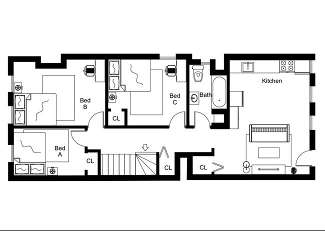 Building Photo - Private bedroom in 3 bed/1 bath Home