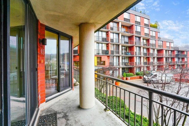 Long private balcony. - 50 E Hartsdale Ave