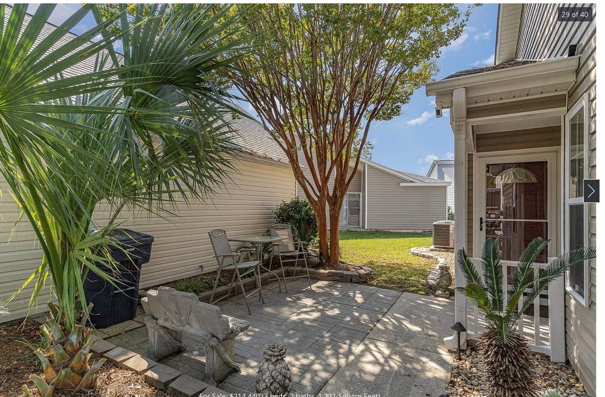 Patio area - 203 Lyons Cove Dr
