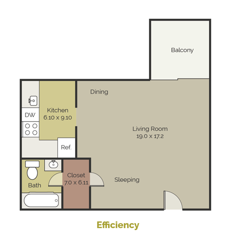 Floorplan - New Brookside Apartments