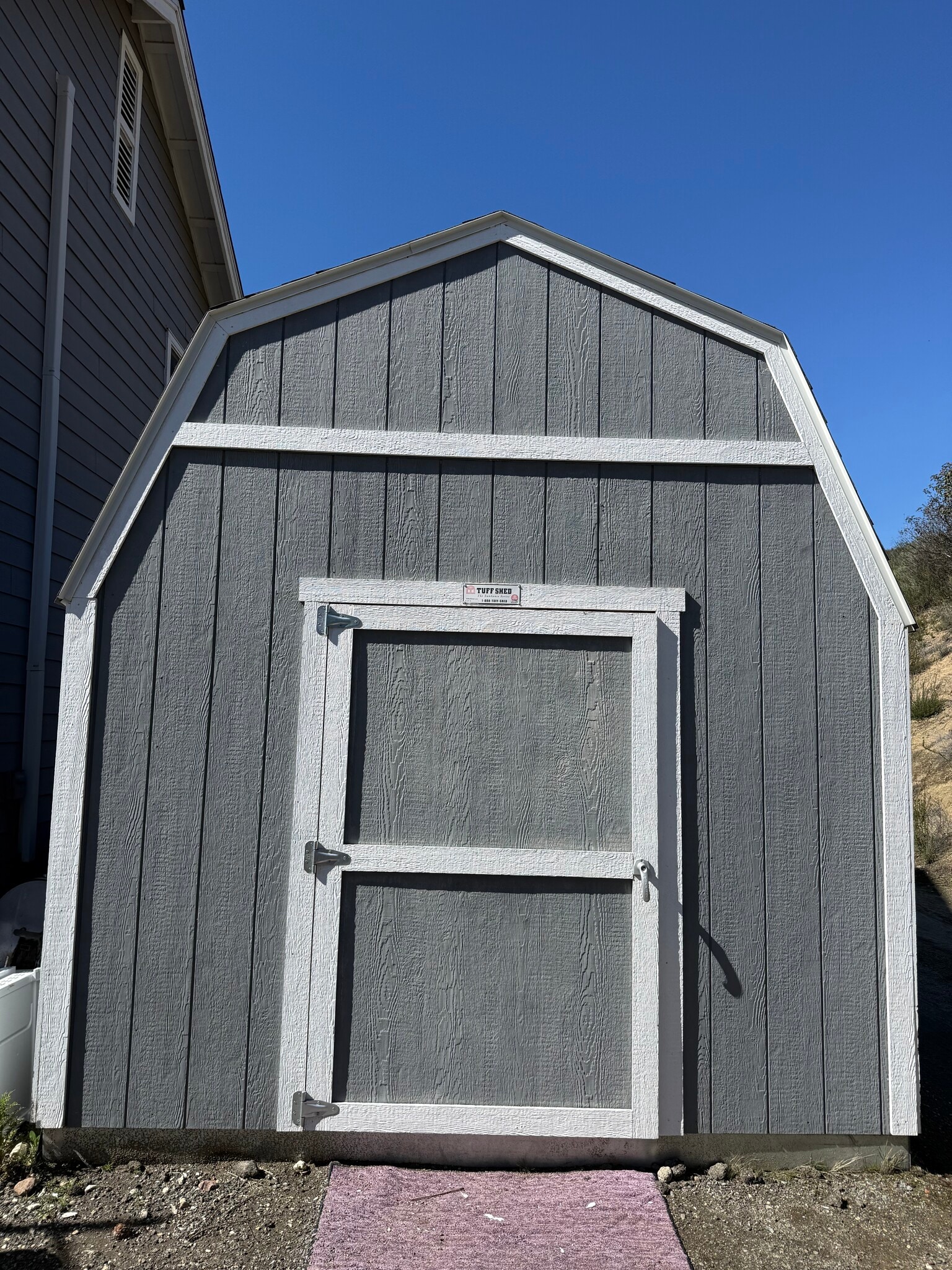 Large Tuff Shed with shelf - LOFT HOUSE, 19121-B Camino Vista Rd