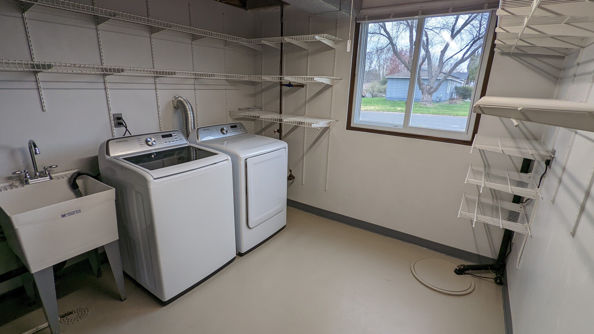 Utilities Room with Brand New Washer, Dryer, and Laundry Tub - 1870 Jade Ln