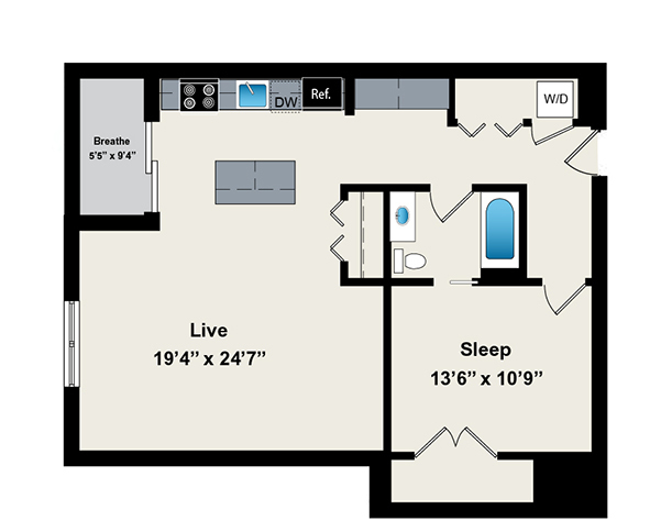 Floorplan - Reside on Jackson