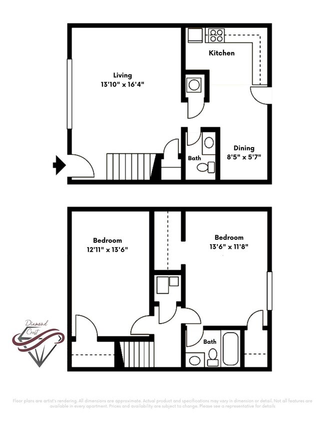 Floorplan - Diamond Crest Townhomes