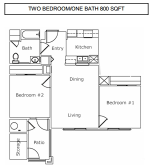 2BR/1BA - Autumn Village I & II Apartments