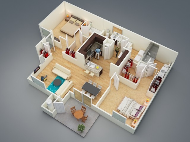 B2 Floor Plan - Liv Avenida