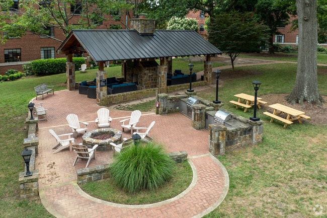 Entertainment Pavilion with Fire Pit - The Shelton at Cameron Court