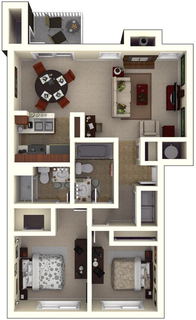 Floorplan - Sandpiper Village Apartment Homes