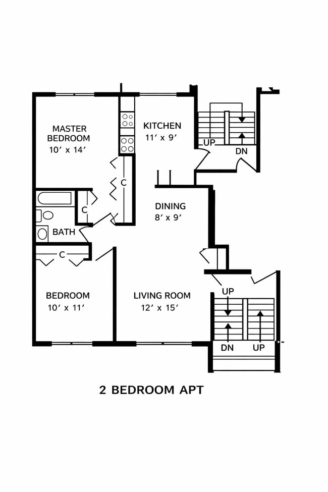 Floorplan - Countryside Apartments