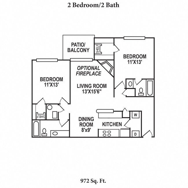 Floorplan - Deercross Apartments