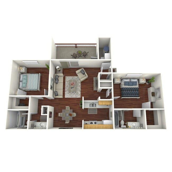 Floorplan - Sun Creek Apartments