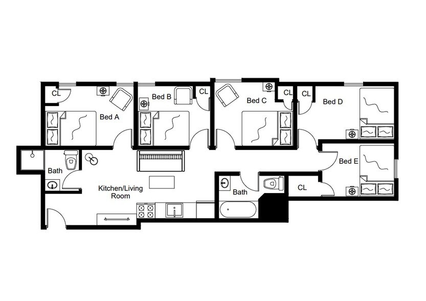 Building Photo - Private bedroom in 5 bed/2 bath Home