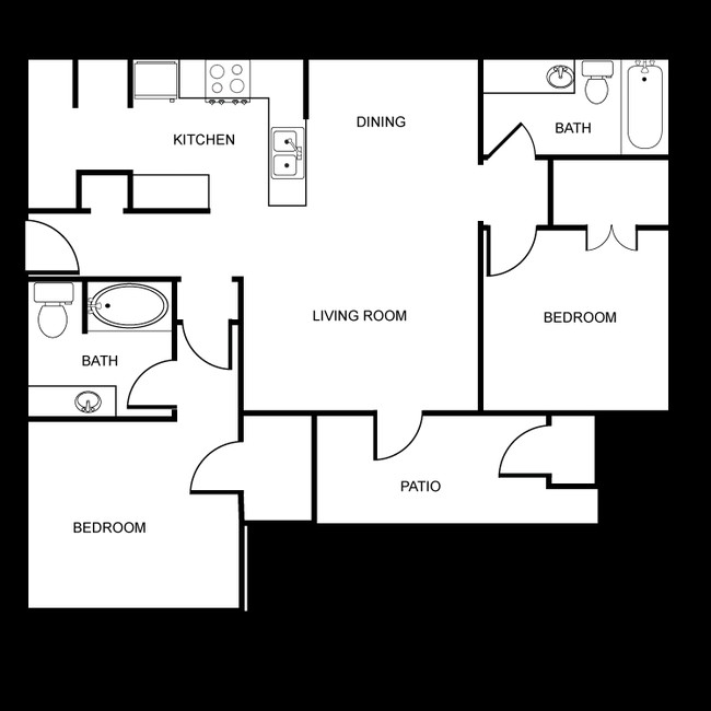 2BR/2BA - Town Parc At Tyler