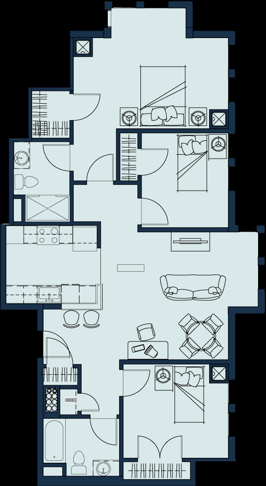 3BR/2BA - 135 Lafayette