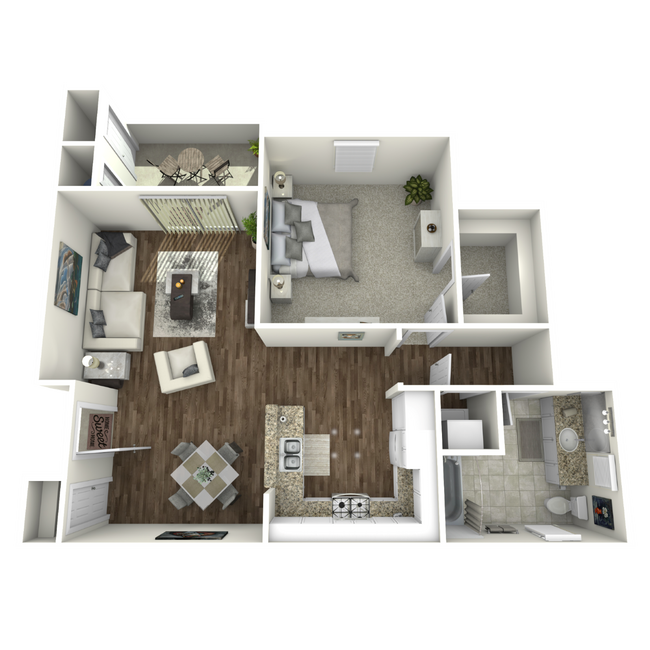 Floorplan - Paseos At Magnolia Luxury Apartments Homes