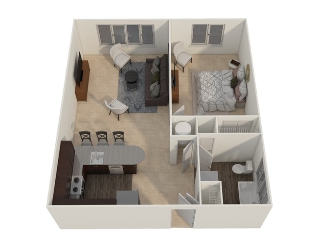 Floorplan - 4602 Canton Street Apartments